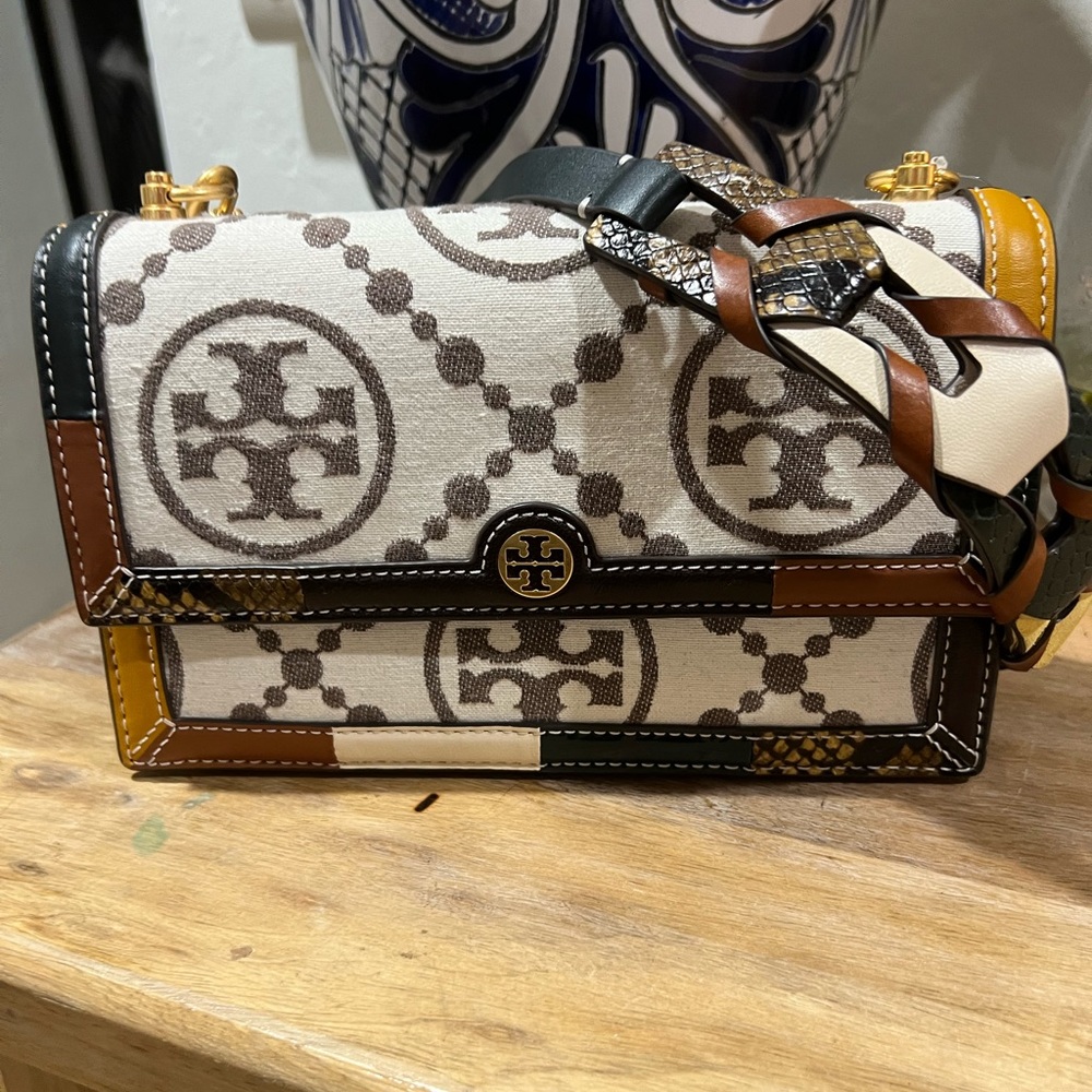 New Tory Burch Women's T Monogram Grommet Bag